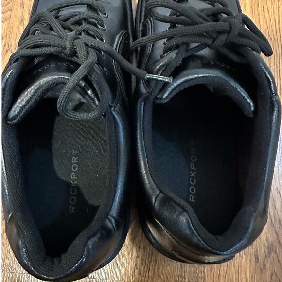 Rockport Men’s Eureka Leather Walking Shoes Black Size 13 Classic Comfort - Picture 9 of 11